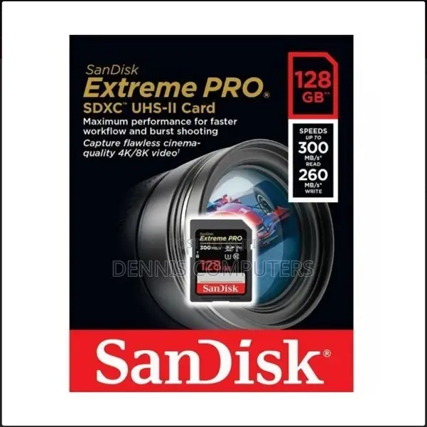 Sandisk 128gb Extreme Pro 300/260 Mb/S Memory Card