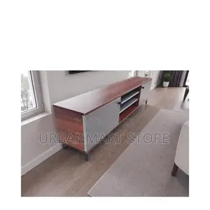 Dark Walnut 5 Ft Tv Stand – Modern Media Console With Storage
