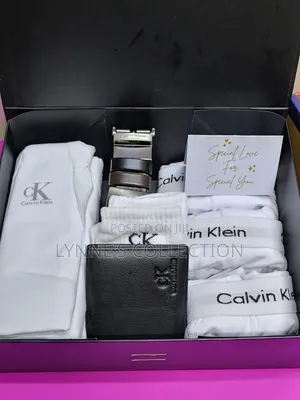 Men's Gift. 3 Vests, 3 Boxers, Belt, Wallet, Socks