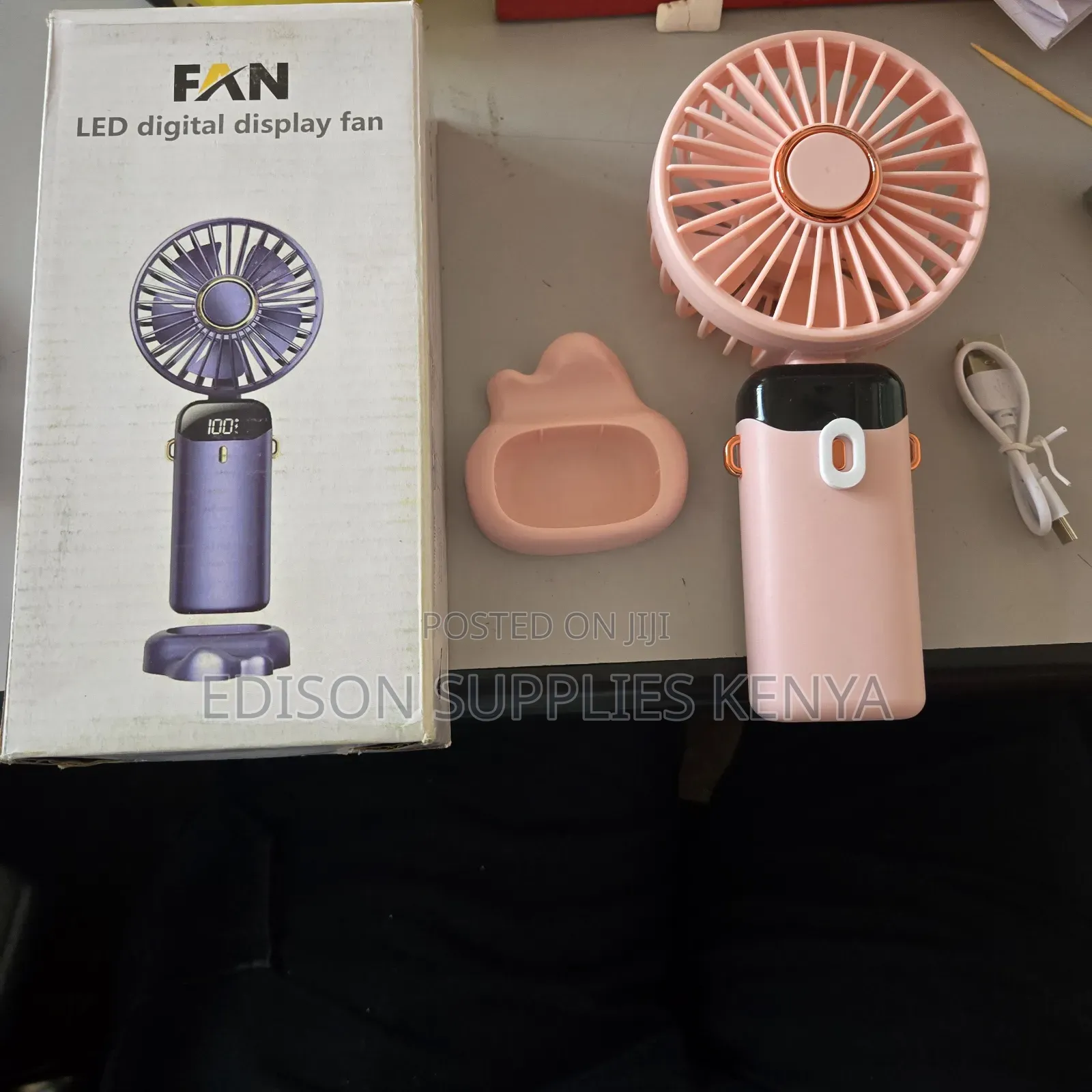 Hand Fan Portable Makeup Handheld Fan Rechargeable Led Display Handfan