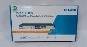 D-Link Upto 250 Meter Support 24-Port 1000mbps Poe Switch