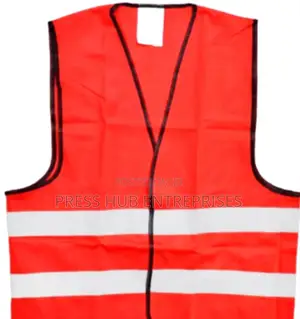 High-visibility Orange Reflective Safety Vest