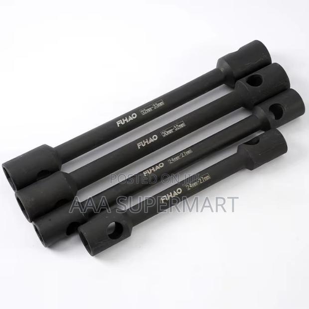 Wheel Wrench W/Tommy Bar Sizes - 24x27 / 30x32 / 32x33 / 21x41mm