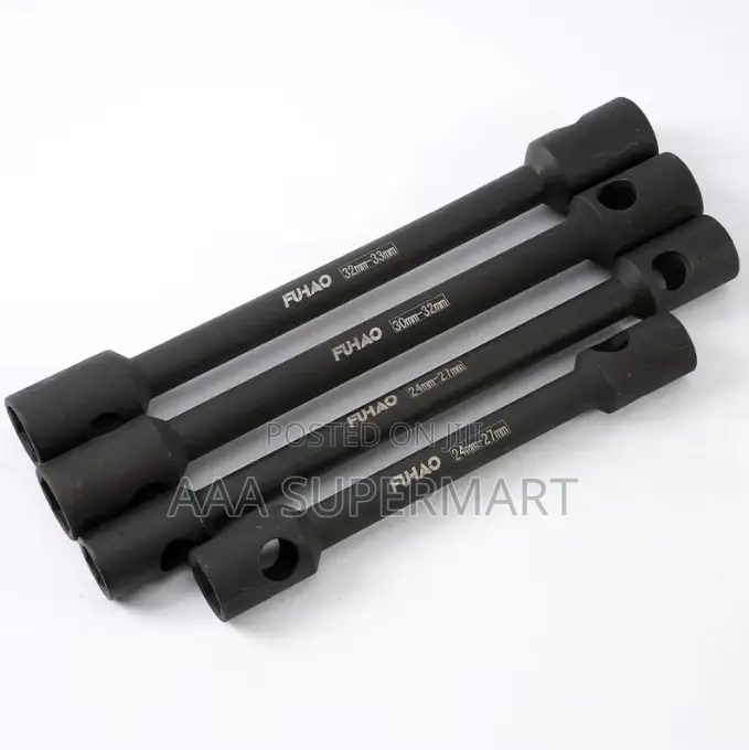 Wheel Wrench W/Tommy Bar Sizes - 24x27 / 30x32 / 32x33 / 21x41mm
