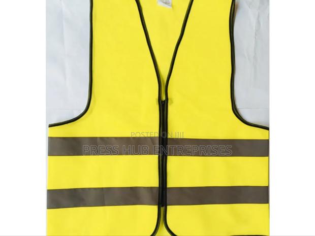 High-visibility Orange Reflective Safety Vest ,,,,,,, - main view