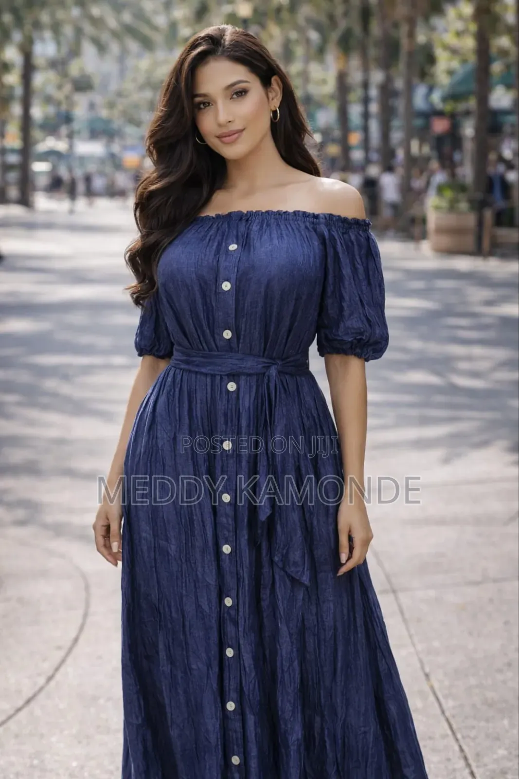 Designer Long Deni Dress