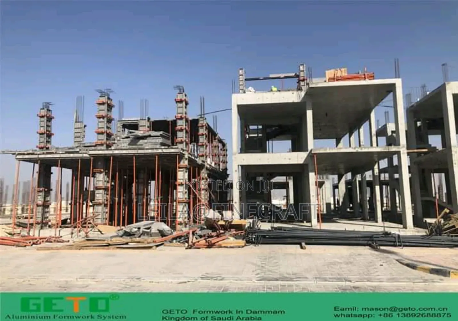 Steel Props Supporting Slab