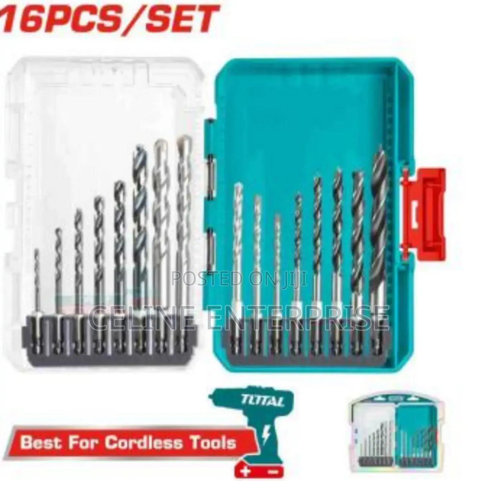 16 PCS Metal, 
Multifunction Drill