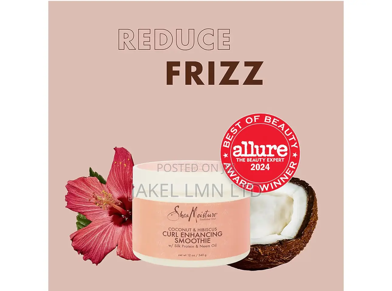 Shea Moisture Smoothie Curl Enhancing Cream, Coconut and Hibiscus