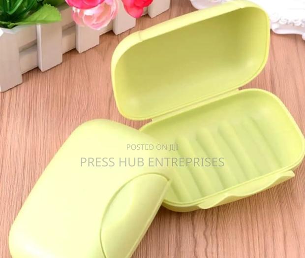 Portable Plastic Travel Soap Case. "