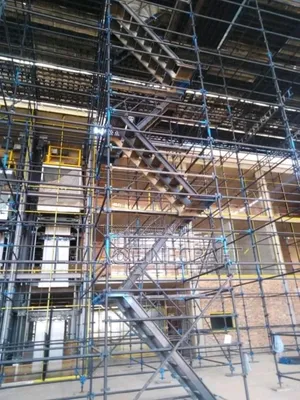 Scaffolding Cuplock With Staircase Ladders