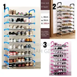 !!Restocked!! 8 Tier Adjustable Shoe Rack