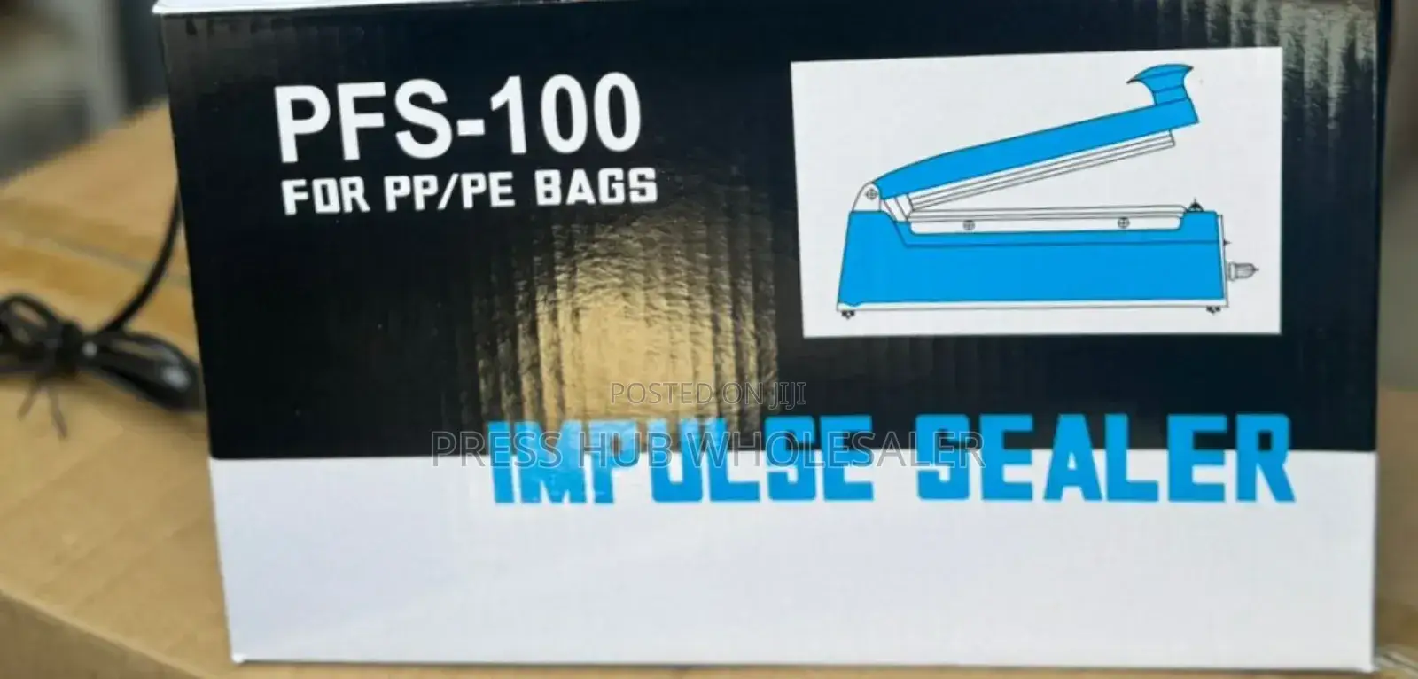 PFS-100 Impulse Sealer, a Manual Heat Sealing Packaging Machine.