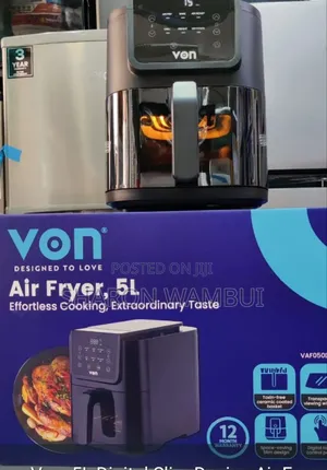 New Von 5l Air Fryer Digital Slim Design/Von 5l Digital Slim Design