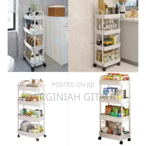 * Restocked 4 Tier Multifunctional Organiser Rack Hard Plastic*