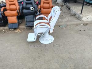 White Brown Leather Kinyozi - main view