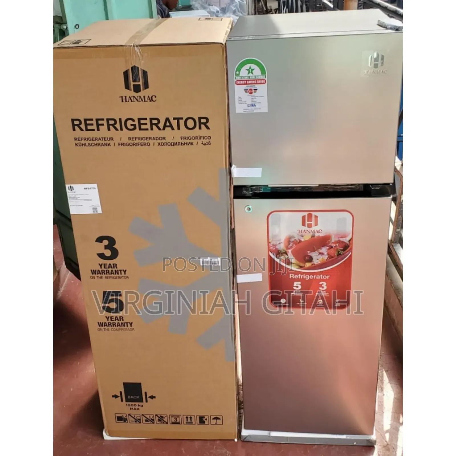 Hanmac 173litres Double Door Fridge.Best Quality 