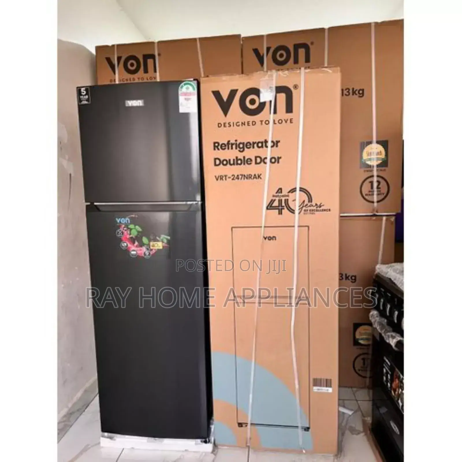 Von 247litres Double Door Fridge No Frost