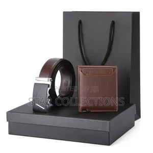 2 in 1 High Quality Leather Gift Set for Men