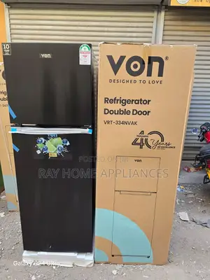 Von Fridge Double Door 334litres No Frost