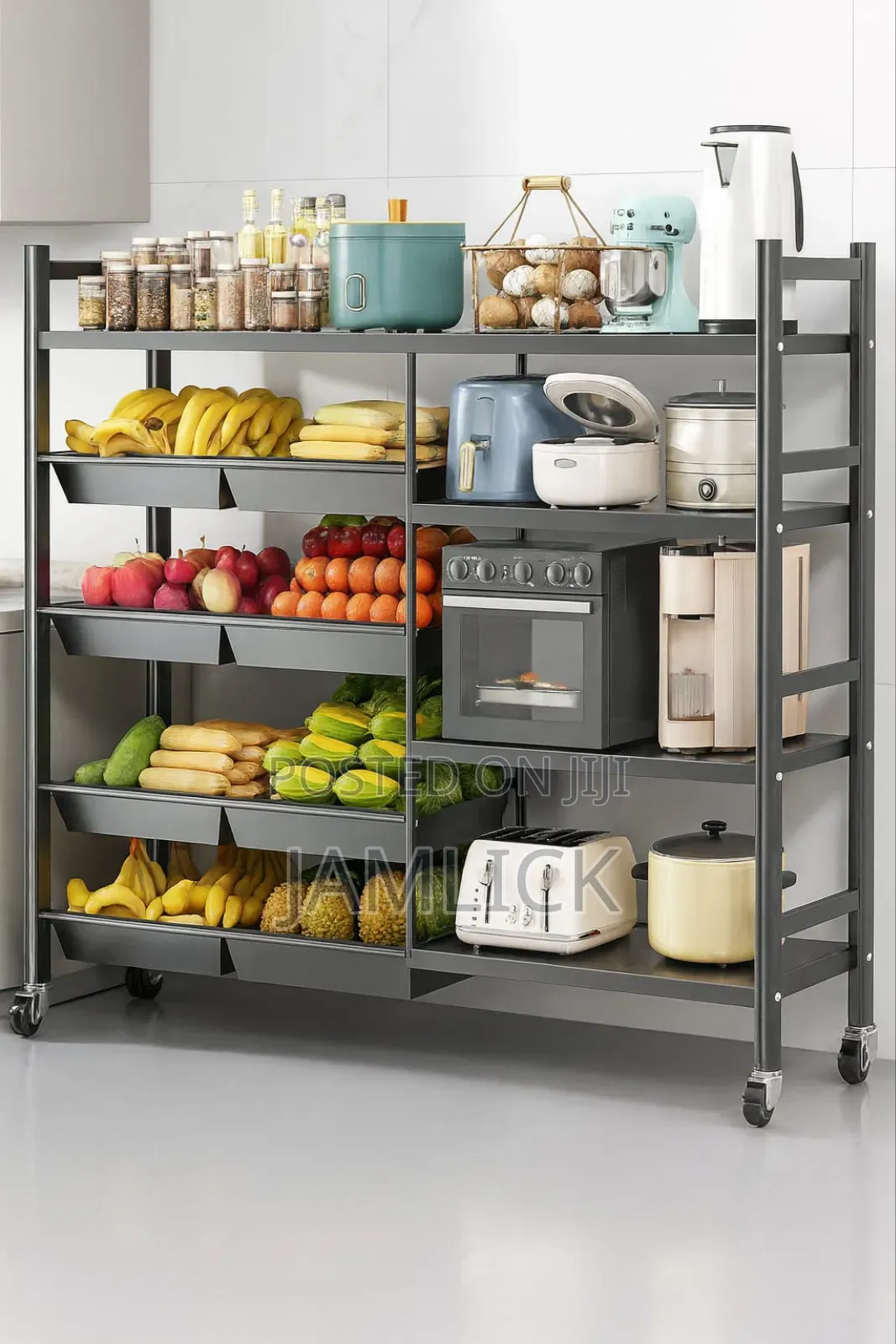 Multifunctional Strong Metallic Kitchen Rack
- Av