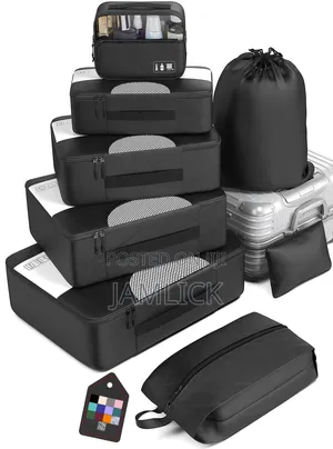 8pcs Premium Luggage Travel Organizers Set - Av