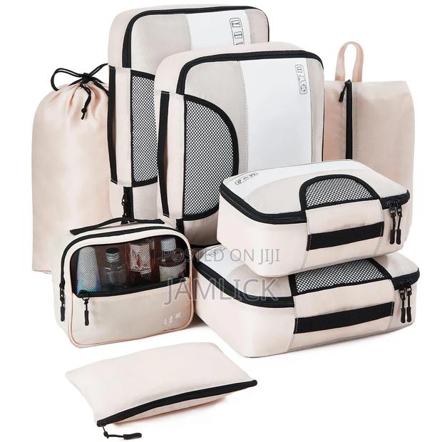 8pcs Premium Luggage Travel Organizers Set - Av - thumbnail 2