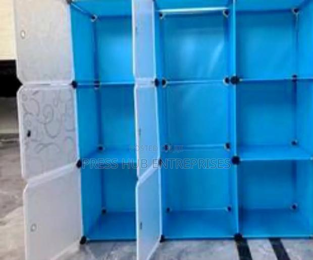 Portable 3-Column Plastic Wardrobe* - main view