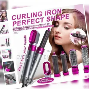 New 5 in 1 Automatic Curling Iron Hair Styling Comb
