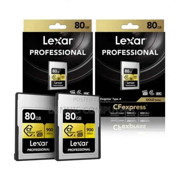 Lexar Professional 80gb Cf Express Type a 900mb/S Gold Series