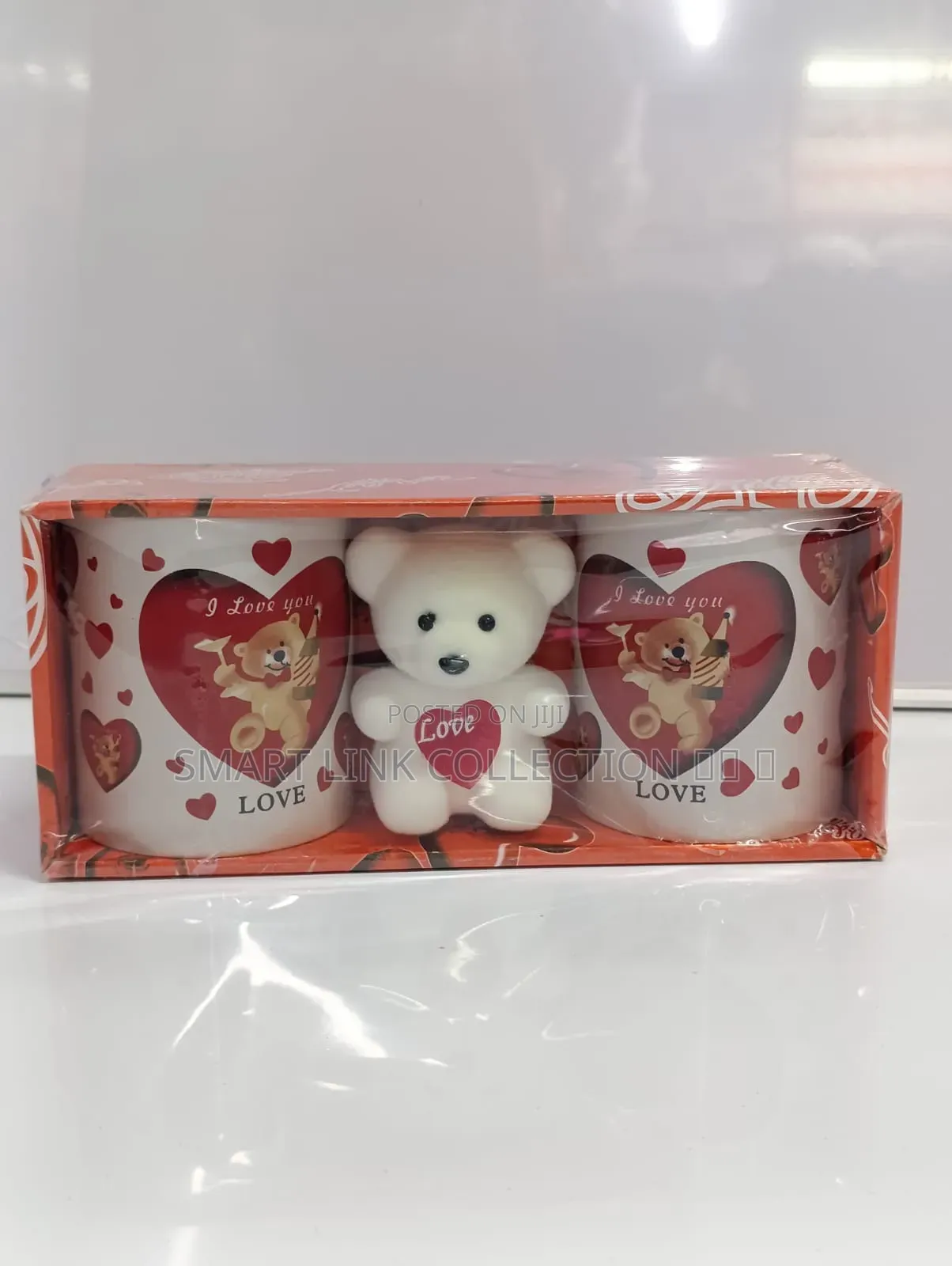 Valentines Double Cups And Teddy