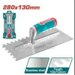 Plastering Trowel With Teeth(Plastic Handle)