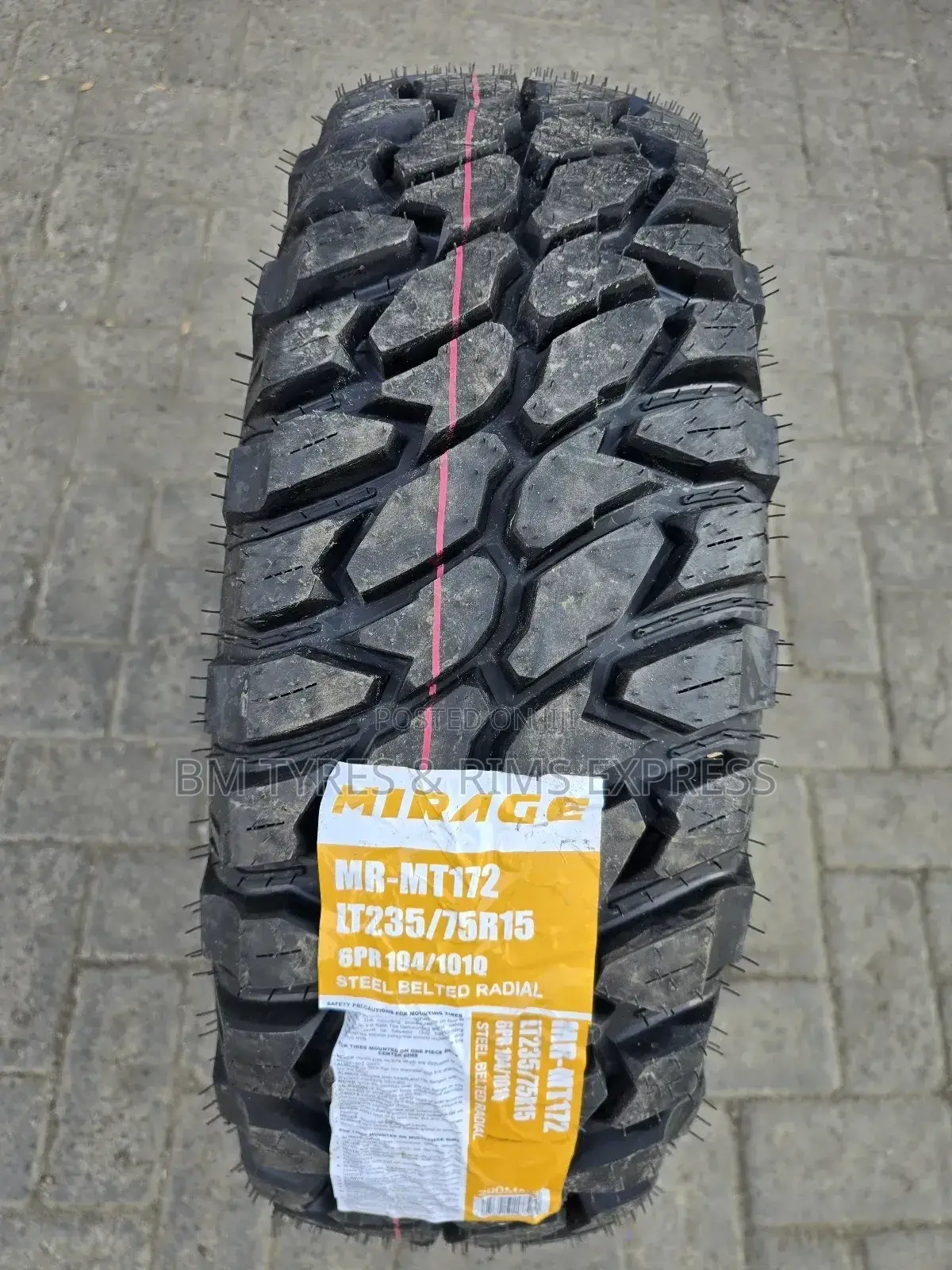235 /75 R15 Mirage Tyres (Mud Terrein)
