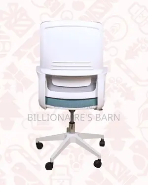 White Mid-Back Mesh Office Chair — Office Style, Lower-Back Support