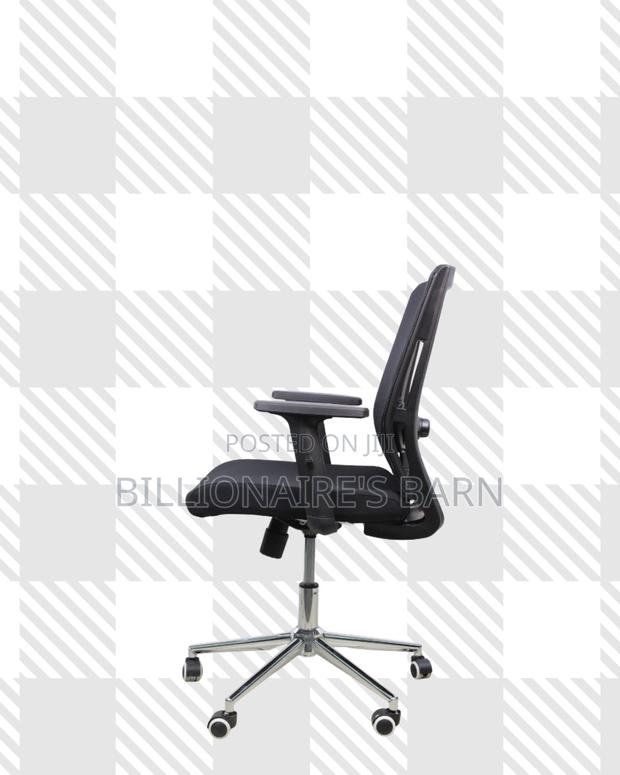 Barn Origin Mid-Back Chair Chrome Base — Executive Finish, Stability