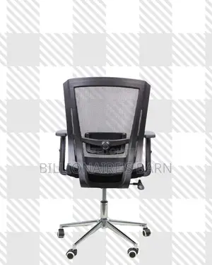 Barn Origin Mid-Back Chair Chrome Base — Executive Finish, Stability