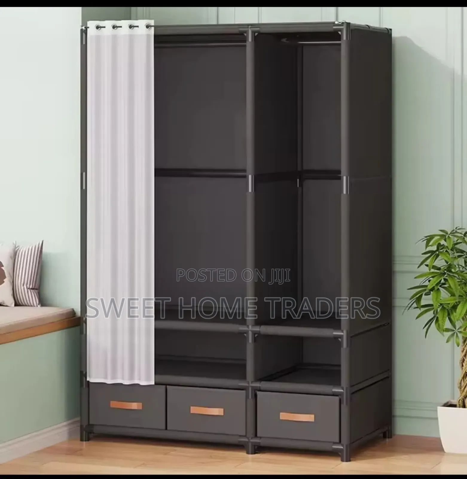 Elegant Heavy Duty Metallic Wardrobe Fully Metallic