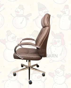 Executive Leather Chair — Support That Lasts, Chrome Base Stability