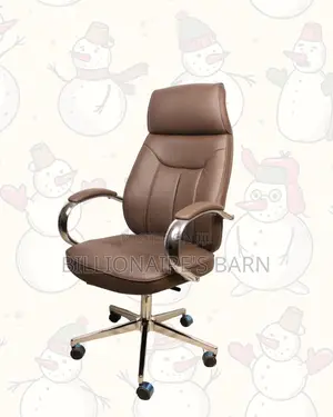 Executive Leather Chair — Support That Lasts, Chrome Base Stability