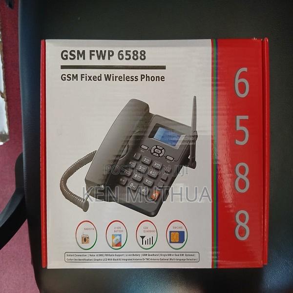 GSM Fixed Wireless Phone 6588 With Sim Card Slot