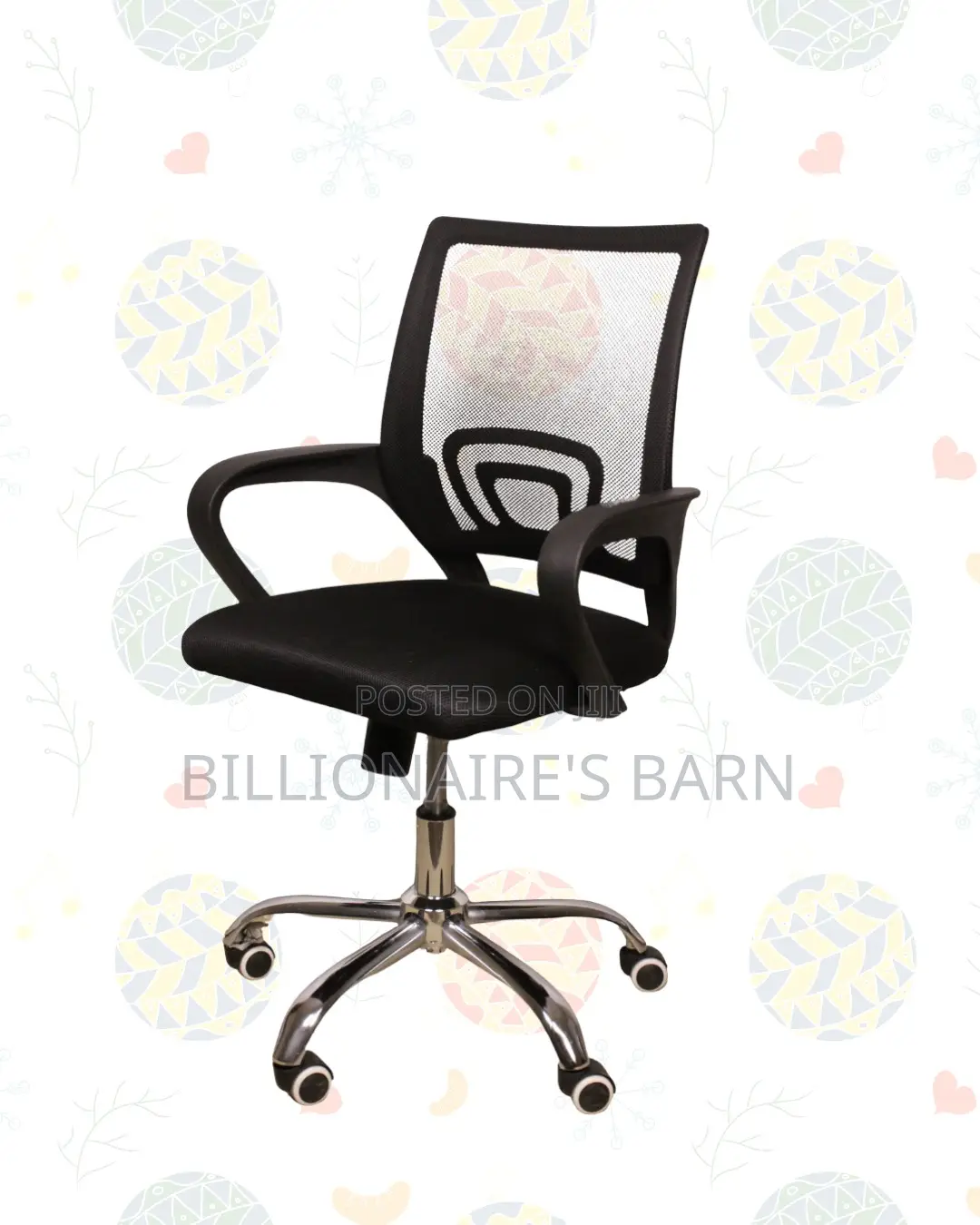 Ergonomic Mesh Office Chair•Professional Look, Lumbar Support Built-In