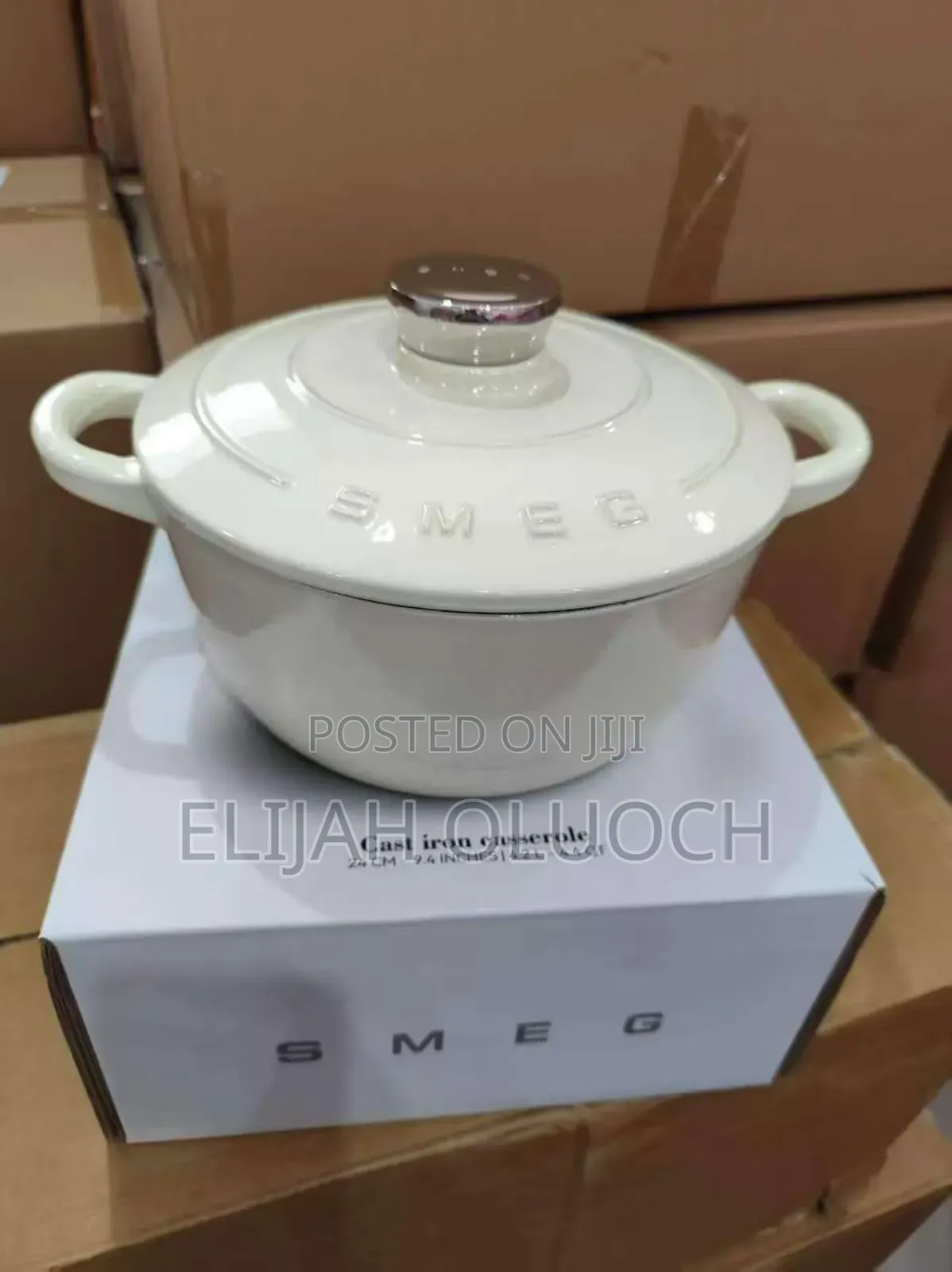 Smeg Casserole Cast Iron
Size: 24cm (4.2l)