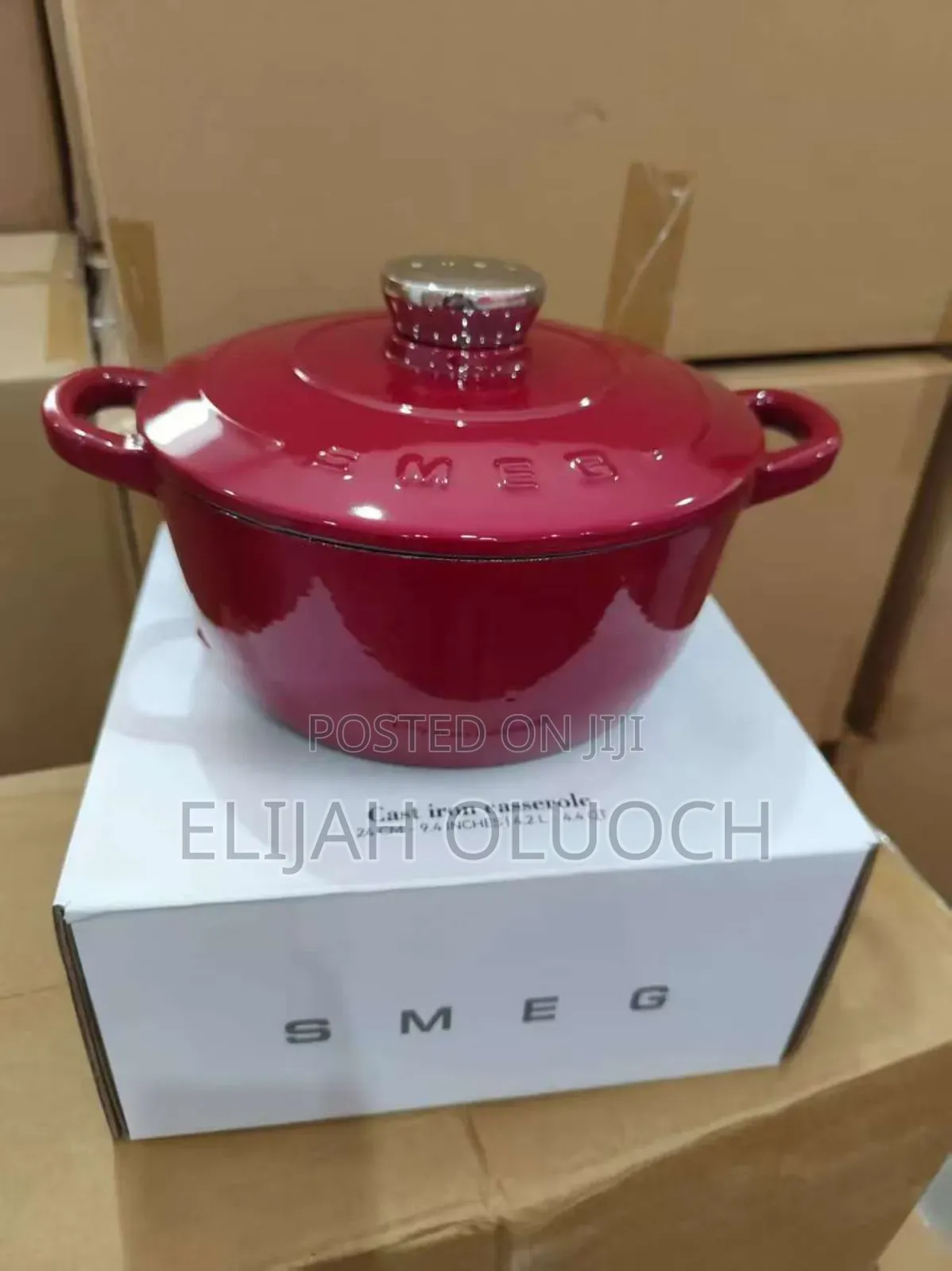 Smeg Casserole Cast Iron
Size: 24cm (4.2l)