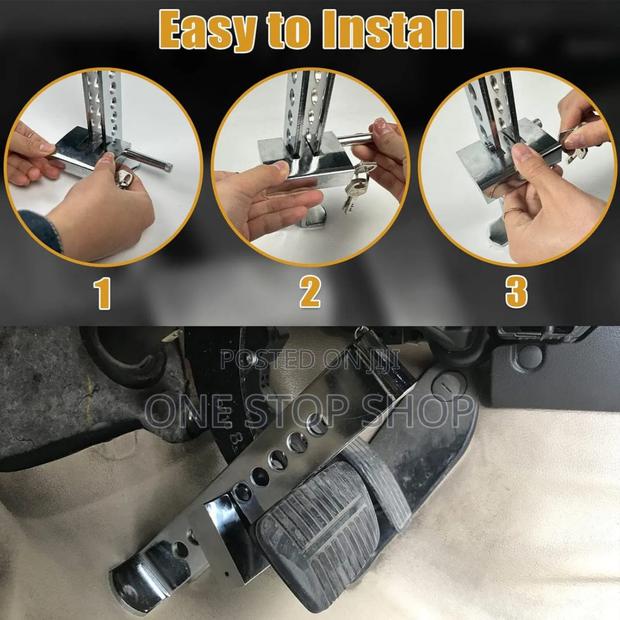 Alloy Steel Brake Pedallock Security 8hole Clutch Lock Antitheft Dvice - main view