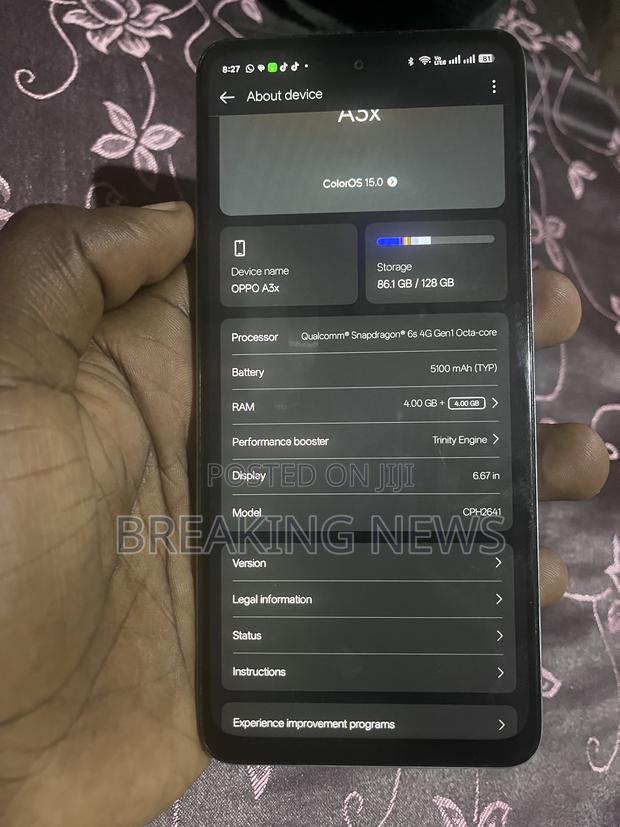 Oppo A3x 128 GB Blue - thumbnail 10