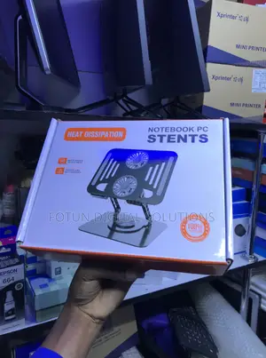 Compact Rotating Laptop Stand With Fans-Aluminum,Portable Adjustable