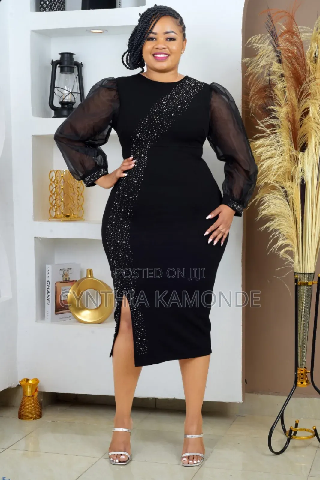 One Side Glitter Dress