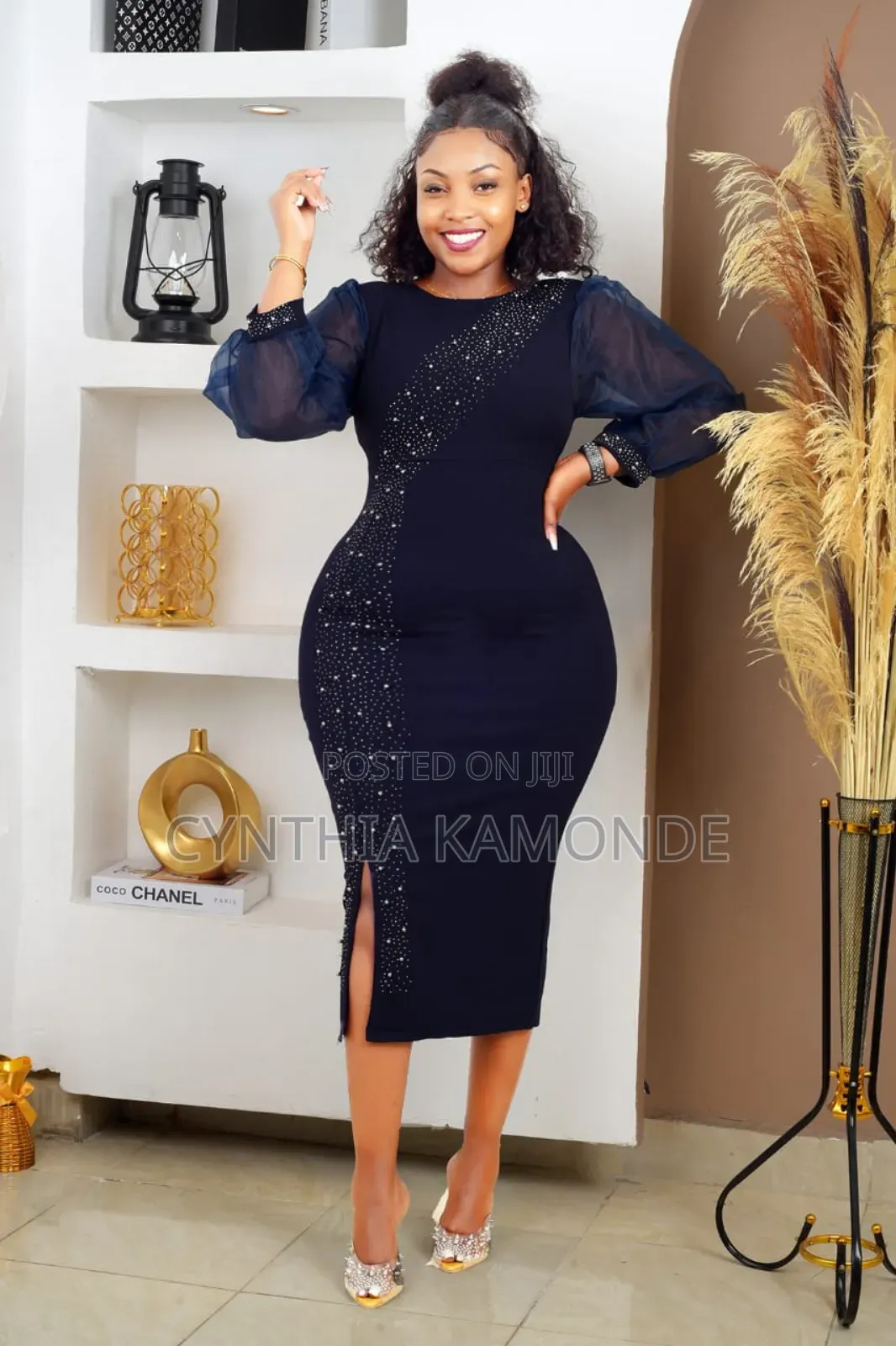 One Side Glitter Dress