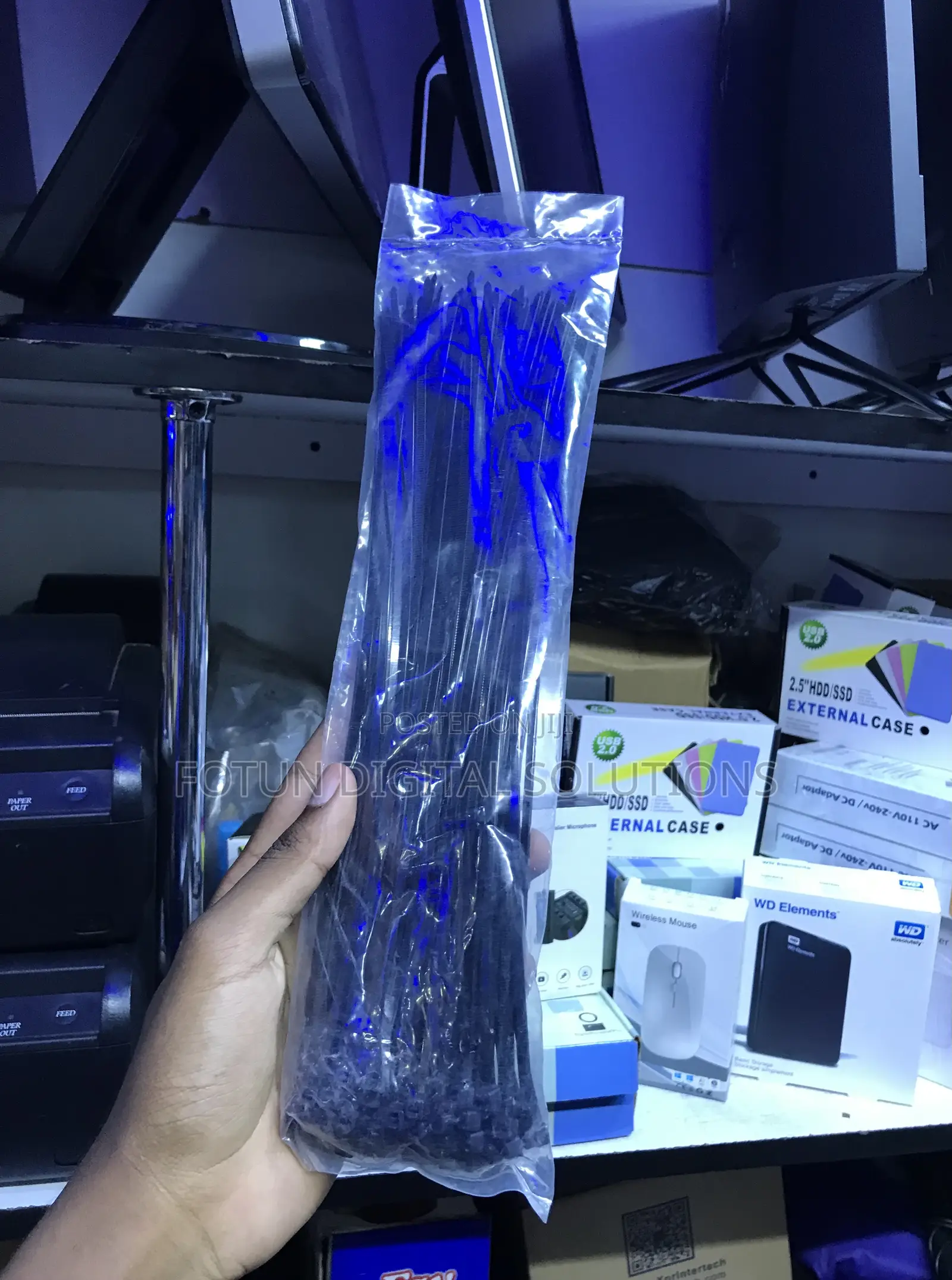 100 PCS Zip Ties-Cable Ties for Temporary Bundling