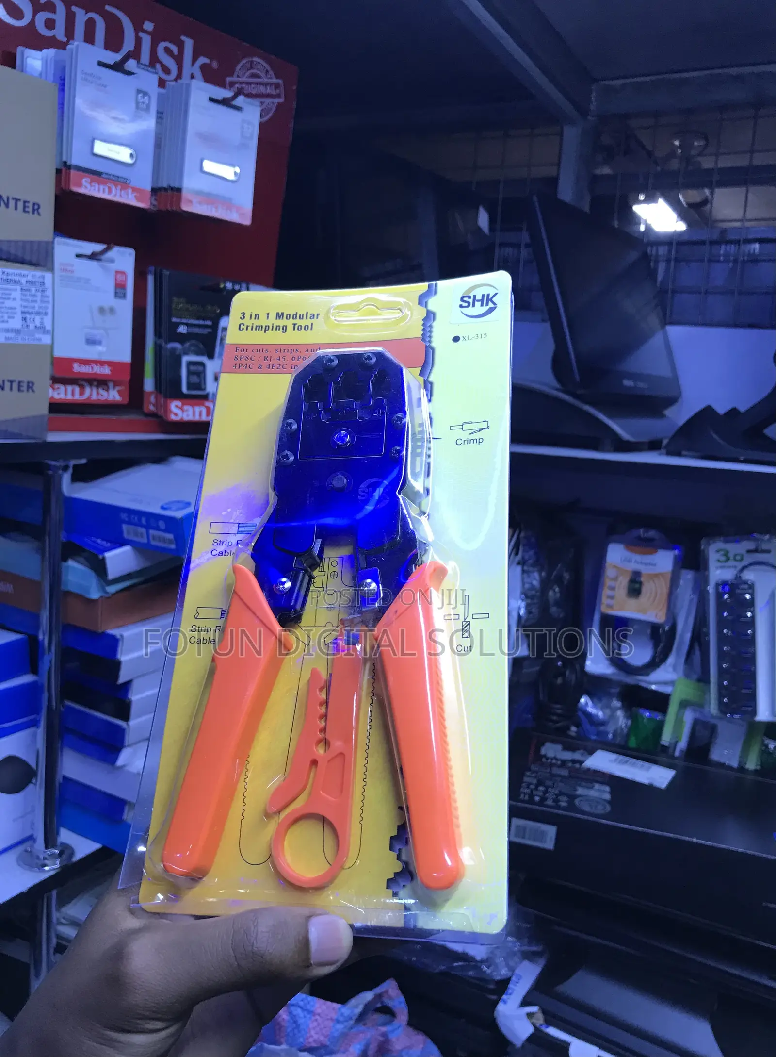 3-in-1 Modular Crimping Tool - For Rj45, Rj11, Rj12 Connectors
